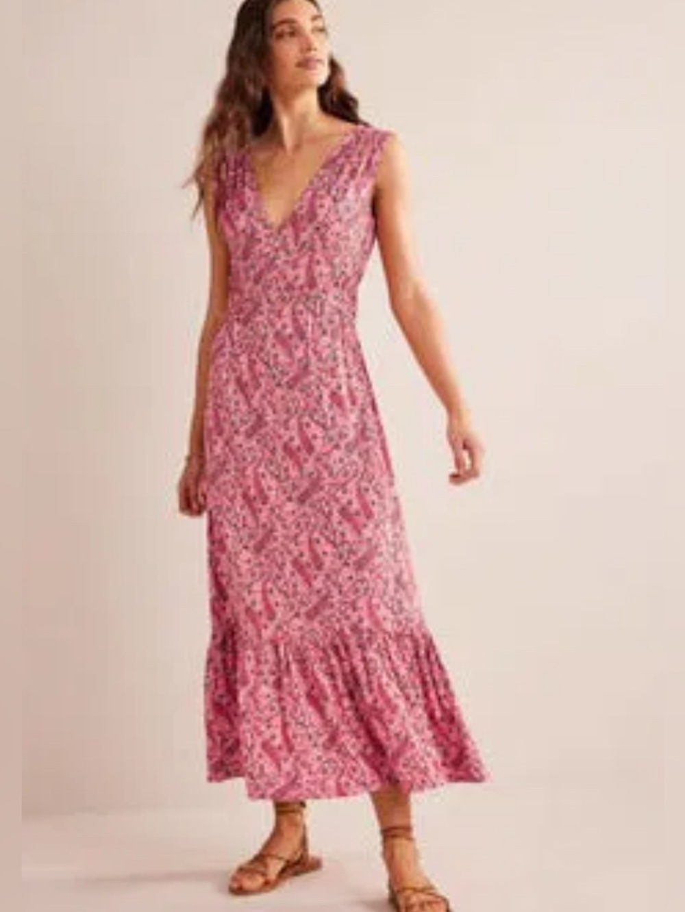 Boden Smocked Maxi Dress